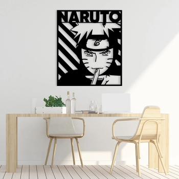 cuadro metalico de naruto