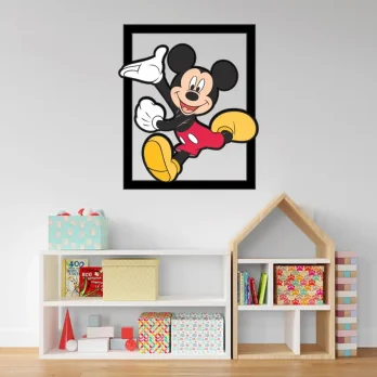 cuadro decorativo para niños o niñas mickey hecho en metal