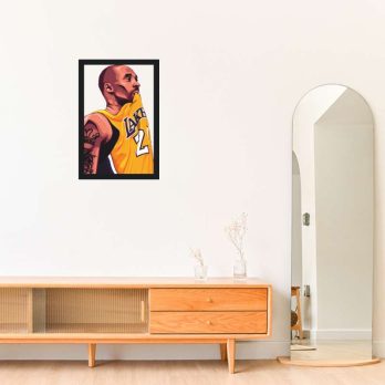 cuadro en metal kobe bryant a color