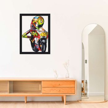 cuadro en metal valentino rossi ducati a color