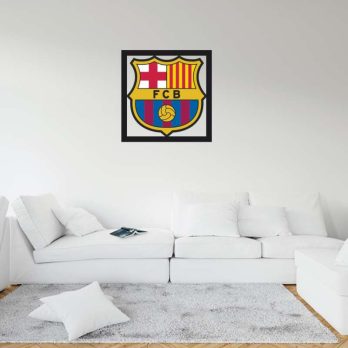 cuadro en metal fc barcelona a color