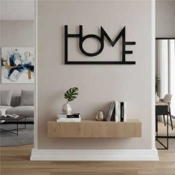 cuadro recortado en metal moderno de home para pared.