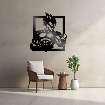 cuadro recortado en metal vegeta para pared