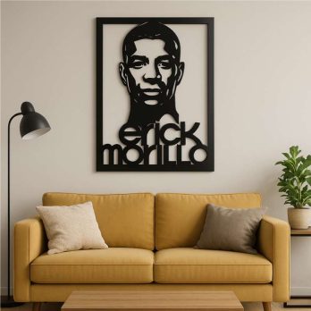 cuadro recortado en metal dj erik murillo para pared