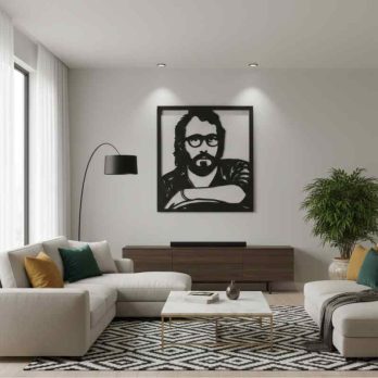 cuadro recortado en metal de Eugenio para pared