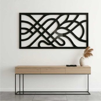 cuadro recortado en metal moderno contemplo flow para pared.