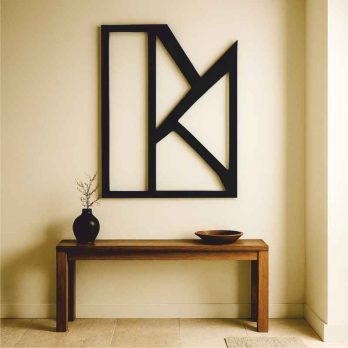 cuadro recortado en metal moderno "muro" para pared.