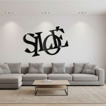 cuadro recortado en metal grupo musical "siloé" para pared.