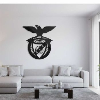 cuadro recortado en metal "Sport Lisboa e Benfica" para pared.