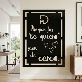 cuadro recortado en metal cancion de diego martin para pared.