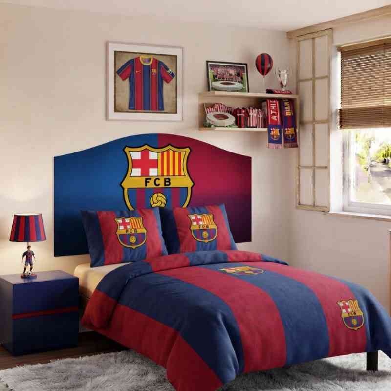 cabecero de cama infantil del f.c barcelona.